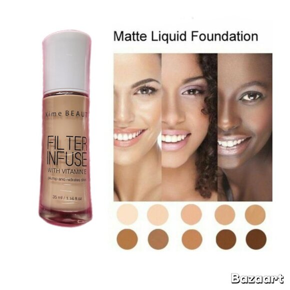 Foundation Makeup Full Coverage Fast Base Brighten long-lasting Shade US - Picture 13 of 14